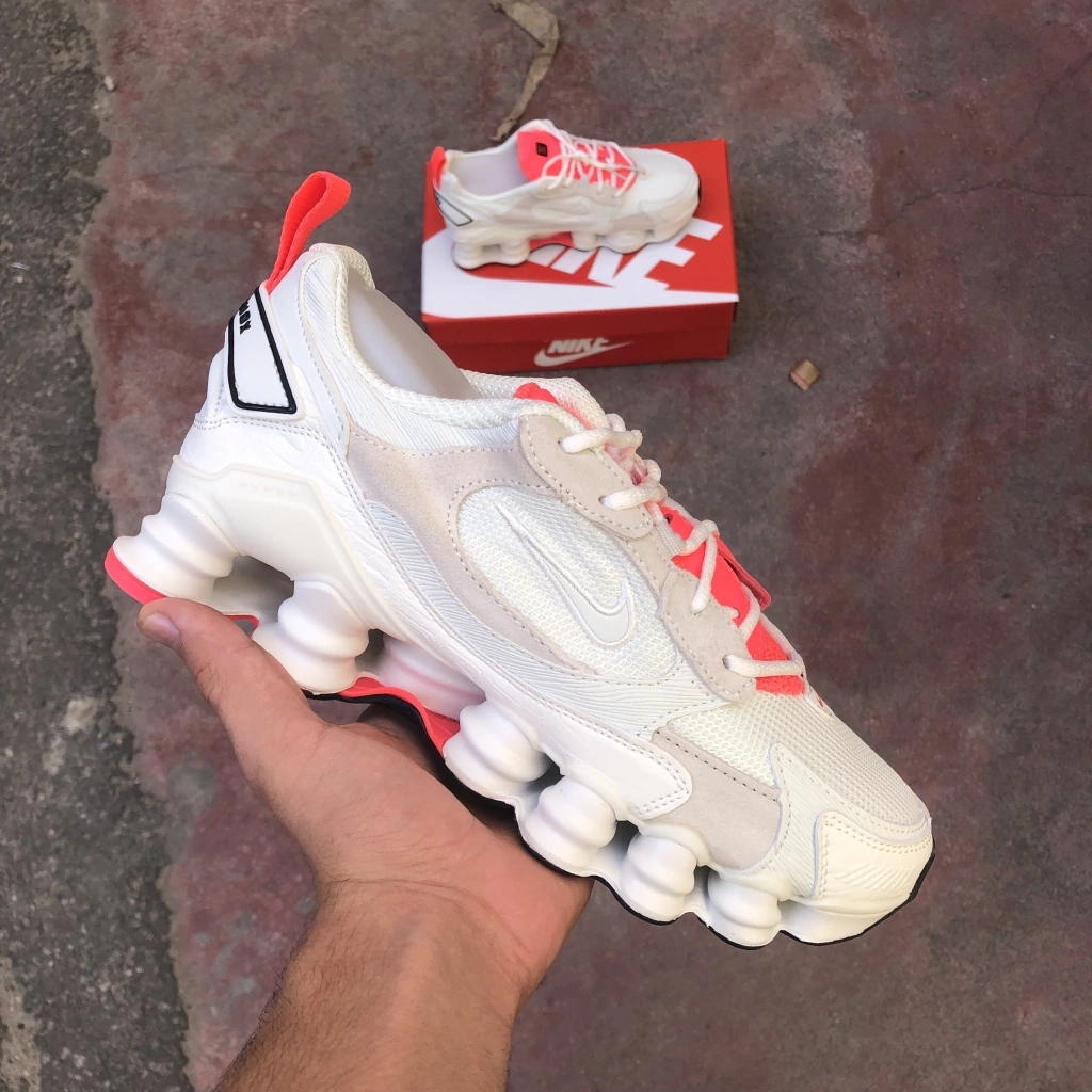 Shox 12 Tl Branco/Rosa promoção