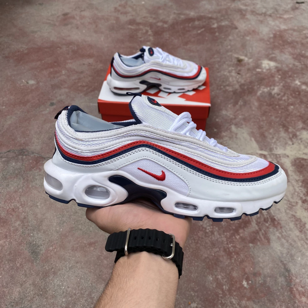Air Max 97 Plus Branco/Vermelho