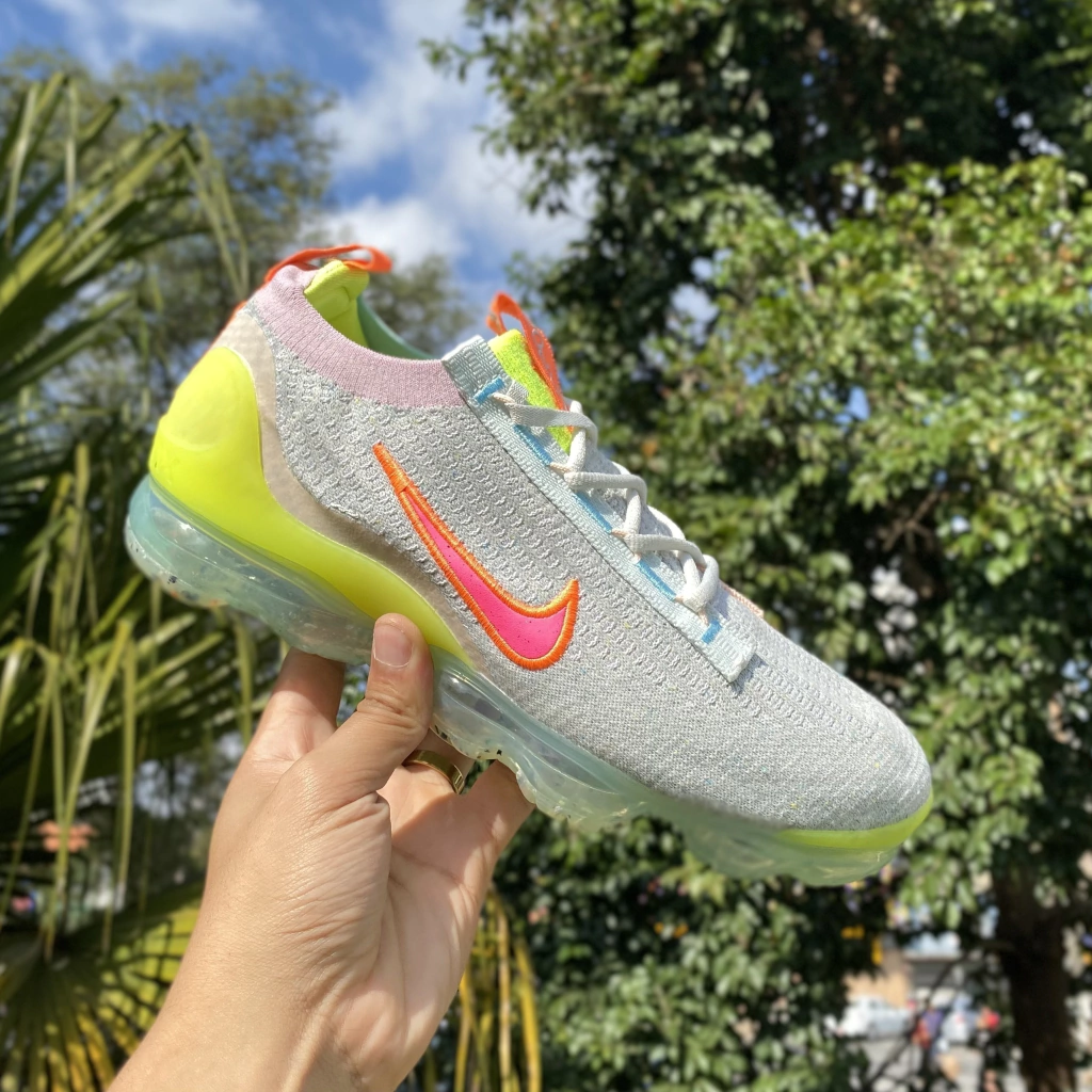 Vapormax 5.0 Cinza/Verde/Laranja promoção