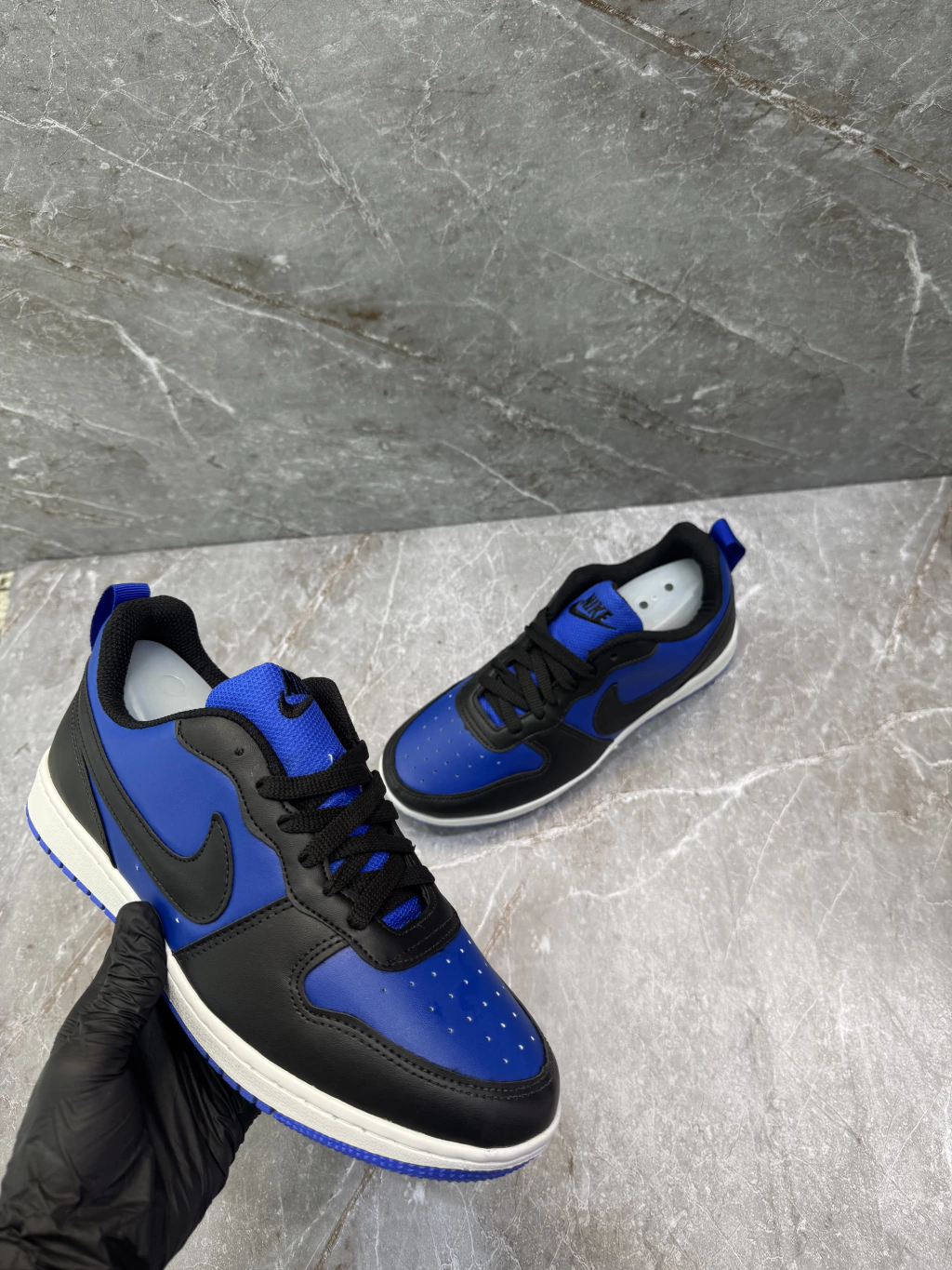 Tênis Court Borough Low Recraft ( Preto/Azul)