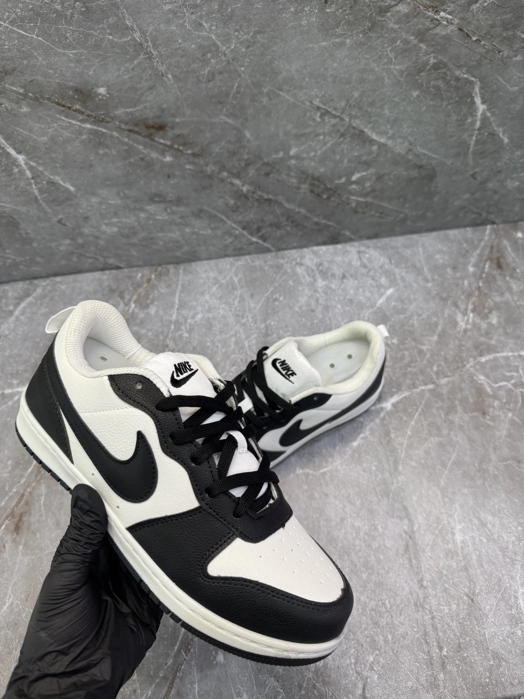 Tênis Court Borough Low "Panda" (Branco/Preto)