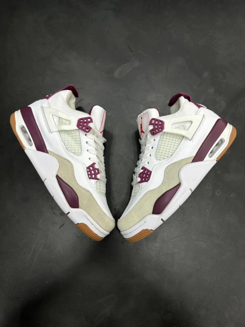 SB Air Jordan 4 x Retro "white/Wine"