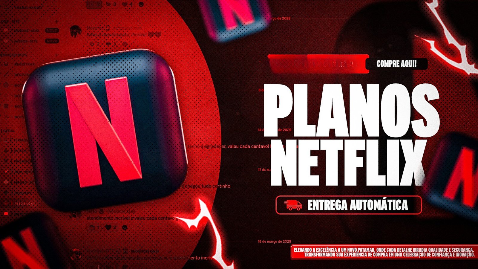 NETFLIX 4K PREMIUM 30 DIAS